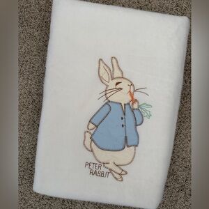 Peter Rabbit Embroidered Baby Blanket